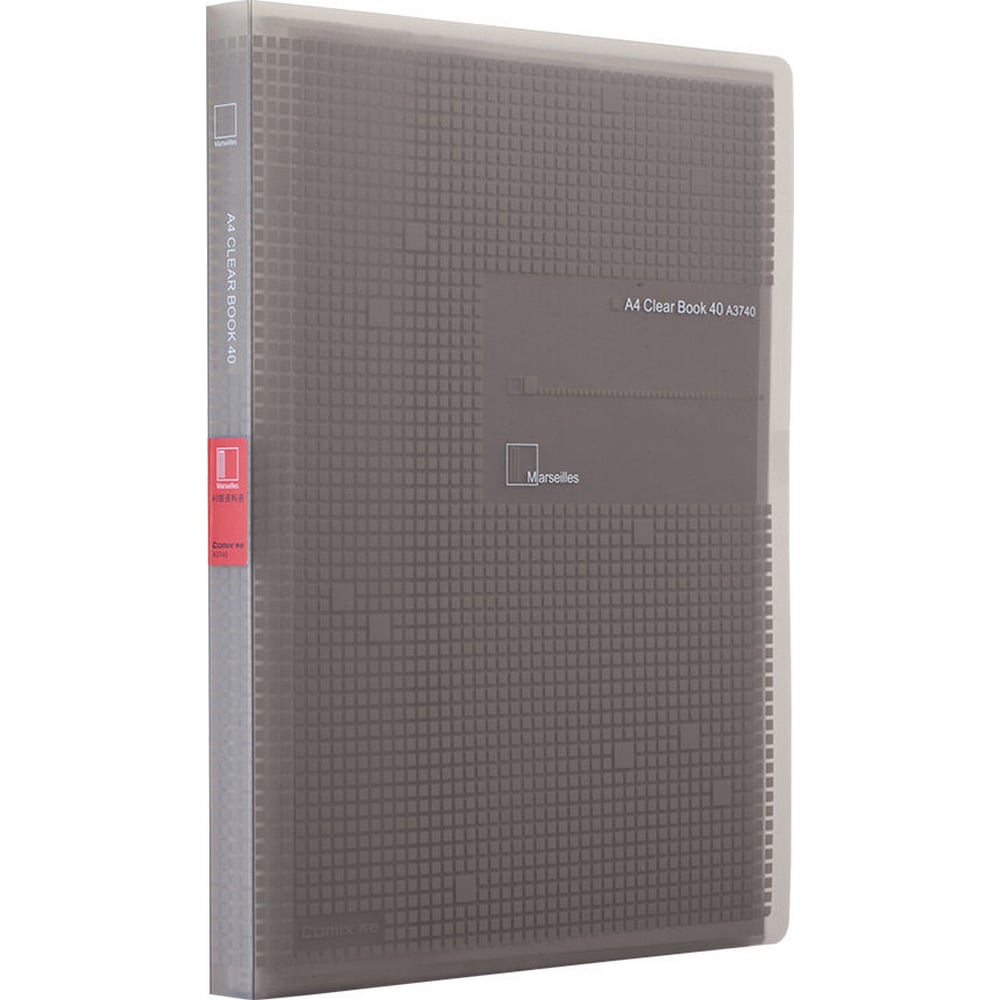 Изображение товара Папка COMIX Marseille на 40 файлов A4 серая A3740 GR