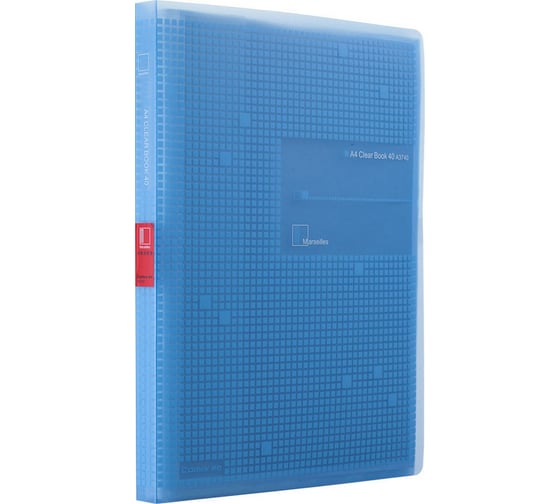 Изображение товара Папка COMIX Marseille на 40 файлов А4 голубая A3740 BU