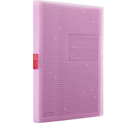 Изображение товара Папка COMIX Marseille на 40 файлов А4 розовая A3740 PK
