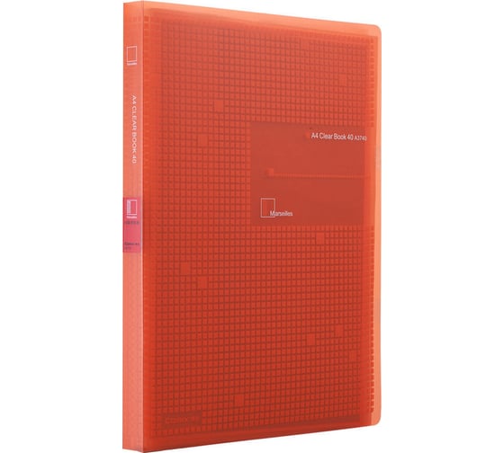 Изображение товара Папка COMIX Marseille на 40 файлов А4 оранжевая A3740 OR