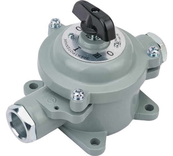 Изображение товара Пакетный выключатель Электротехник ПВ 3-16 М1 сил. 56 (16А, силуминовый корпус, IP56), ET003806