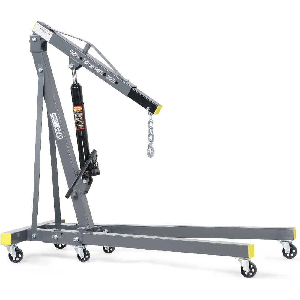 Изображение товара Складной двухтактный строительный кран KraftWell KRWC1 с гидравлическим управлением