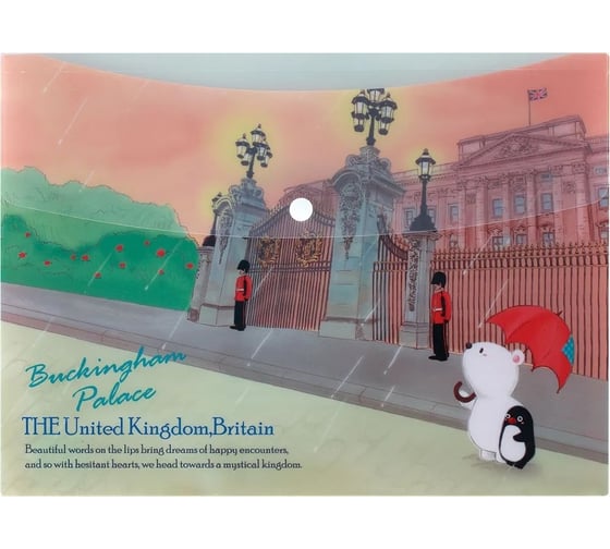 Изображение товара Папка-конверт COMIX География на кнопке А4 Великобритания A7580 UK