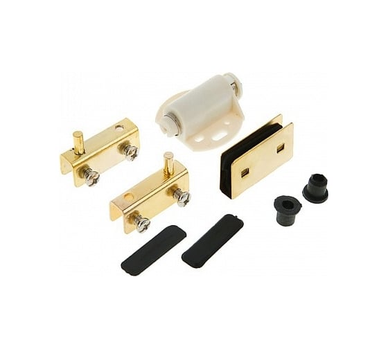 Изображение товара Комплект петель для 1 стеклянной двери с лифтом Tech-Krep/Zitar золото 2 шт. пакет 148168