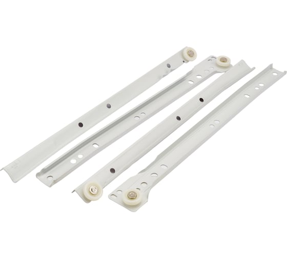 Изображение товара Роликовые направляющие Tech-Krep 300 мм белый комплект 142536