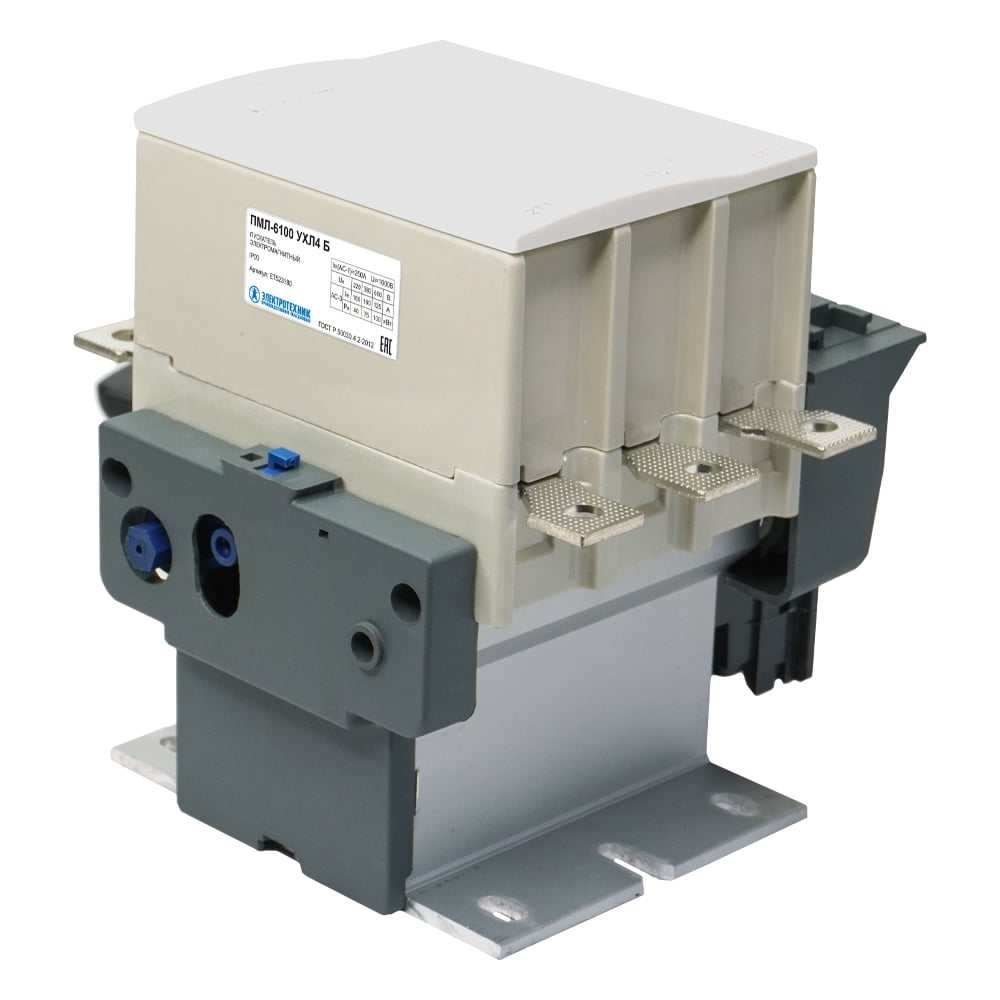 Изображение товара Электромагнитный пускатель Электротехник ПМЛ-6100 УХЛ4 Б 220В 160А нереверсивный