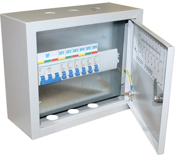 Изображение товара Осветительный навесной щиток Электротехник ОЩВ-6 УХЛ4, 63/25А, IP31, ET543089