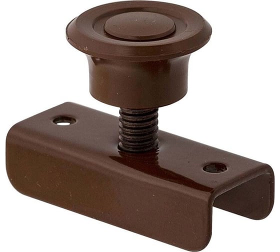Изображение товара Опора Tech-Krep/Zitar металл, регулируемая, под ЛДСП 16 мм, М8, коричневая, 1 шт. пакет 148584