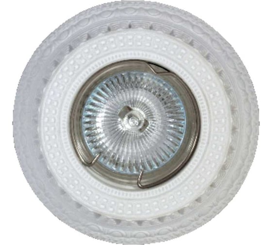 Изображение товара Гипсовый декоративный cветильник Светкомплект RD016WH AZТ16 белый azt16wh