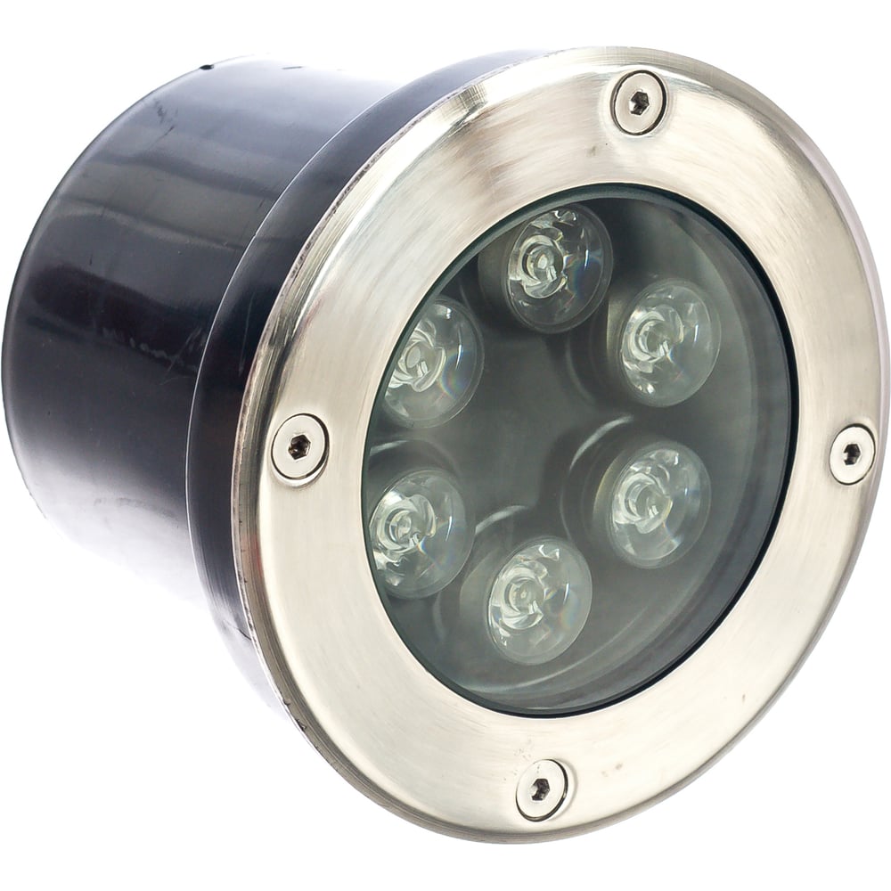 фото Тротуарный светильник feron sp4112 6led холодный белый, 6w, 120хh90mm ip67 32016