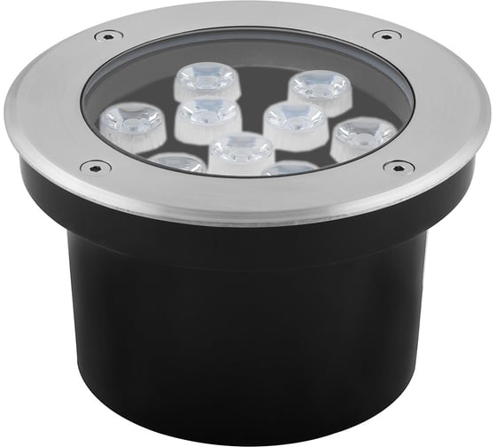 Изображение товара Тротуарный светильник FERON SP4113 9LED холодный белый, 9W, 160хH90mm, вн. диаметр: 140mm, IP67 32019