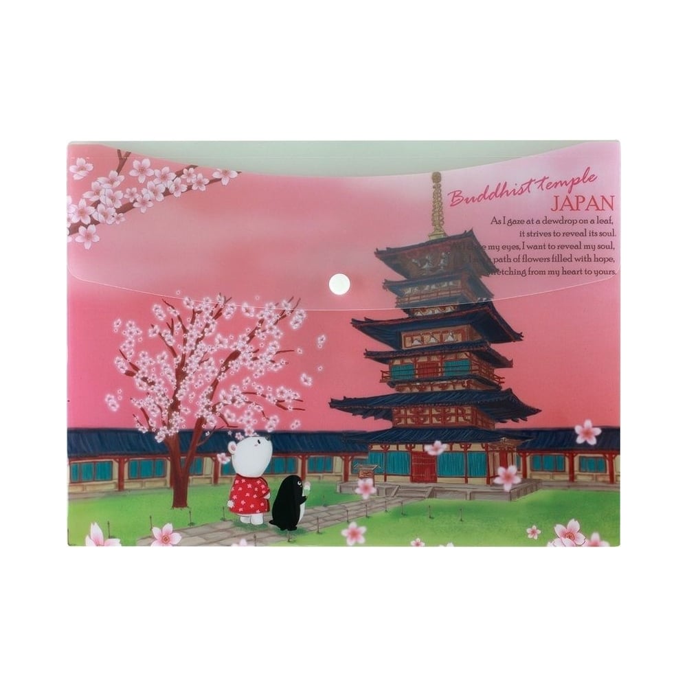 Изображение товара Папка-конверт COMIX География A5 12 шт упаковка пластиковая