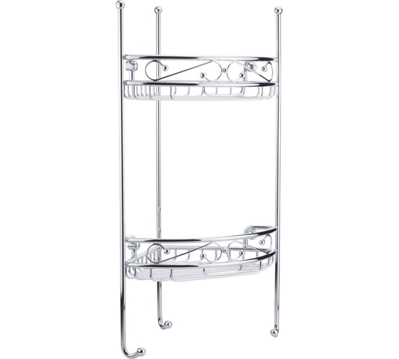 Изображение товара Решетка Migliore COMPLEMENTI угловая, ажурная, двойная L21xP21xH53 см., хром 22937