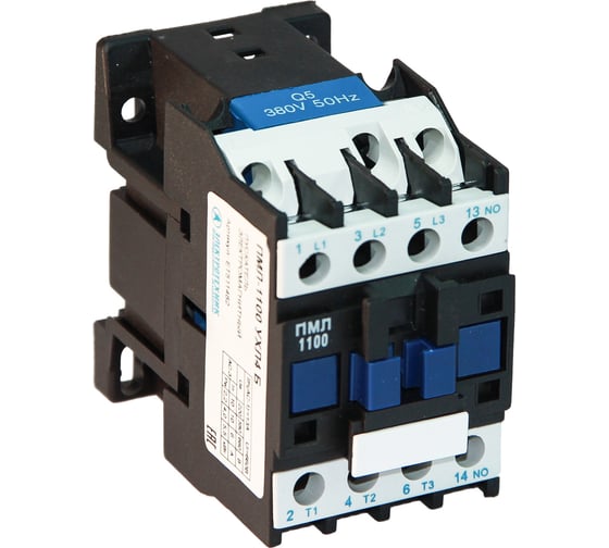 Изображение товара Электромагнитный пускатель Электротехник ПМЛ-1100 УХЛ4 Б, 380В/50Гц, 1з, 10А, нереверсивный, без реле, IP00 ET511482