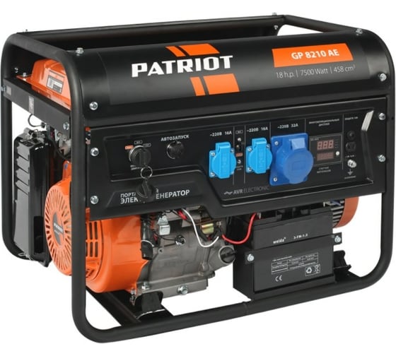 Изображение товара Бензиновый генератор PATRIOT GP 8210AE 474101705