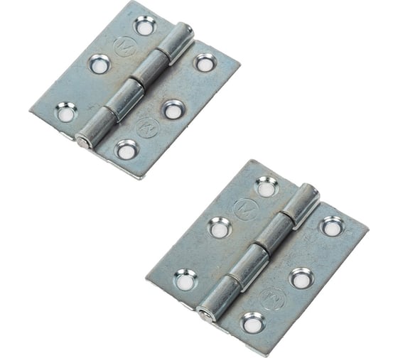 Изображение товара Дверная карточная врезная петля STARFIX 30x50 мм, цинк, 2 шт. SMM1-31816-2