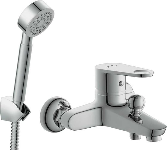 Изображение товара Комплект для ванной Cersanit 2 в 1: смеситель и душевой гарнитур cari 64512