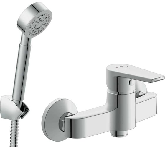Изображение товара Комплект для ванной Cersanit 2 в 1: смеситель vero и душевой гарнитур cari 64510