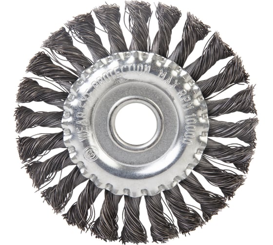 Изображение товара Щетка дисковая витая 175x22.2 мм, проволока - сталь 0.50 мм DeBever DB80162102