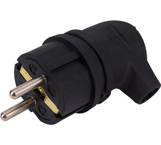 Изображение товара Угловая вилка TOKOV ELECTRIC 16а с заземл. каучук TKE-C05-KVU-Z