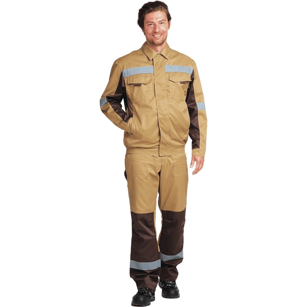 Изображение товара Костюм мужской ГК Спецобъединение Бархан-1 бежево-коричневый р 112-116