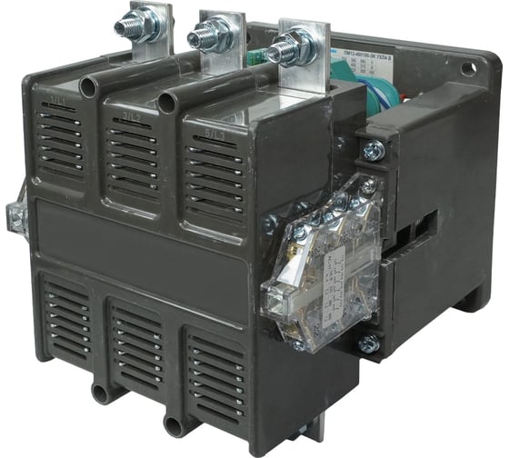 Изображение товара Электромагнитный пускатель Электротехник ПМ12-400100 УХЛ4 В, 220В/50Гц, 4з и 2р, 400А, нереверсивный, без реле, IP00 ET516454