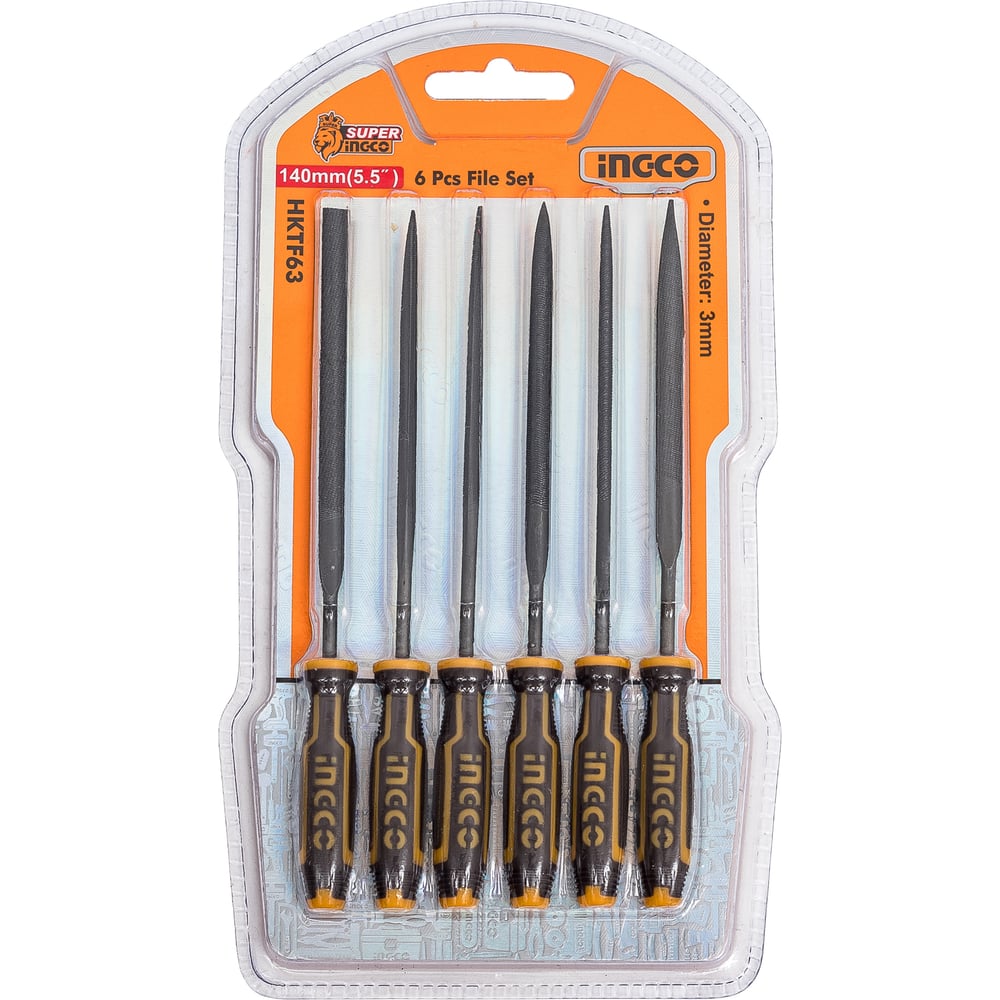 Изображение товара Набор надфилей INGCO 6 шт. HKTF63