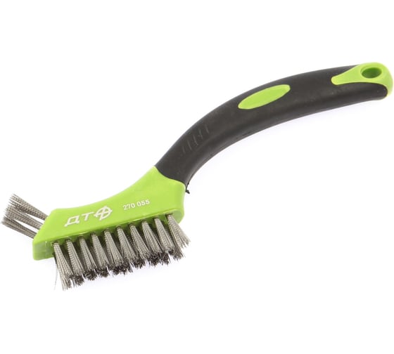 Изображение товара Щётка-мини Дело Техники с прорезиненной рукояткой, щетина из нержавеющей стали 270055