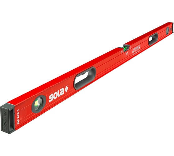 Изображение товара Уровень (L=200 см, 3 глазка) SOLA BIG RED 3 200 01219701
