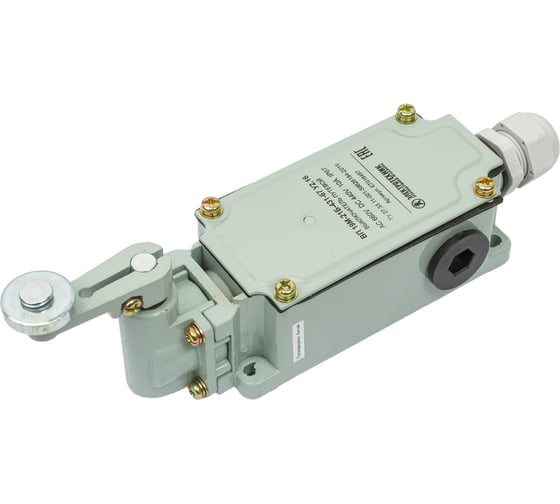 Изображение товара Путевой выключатель Электротехник ВП 19М-21Б-431-67 У2.16, четырёхполюсный, рычаг с роликом, 2з и 2р, IP67 ET018497