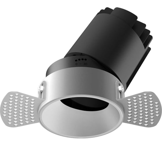 Изображение товара Светодиодный светильник FIBERLI 302T75, круглая рамка, белый отражатель, 12130203