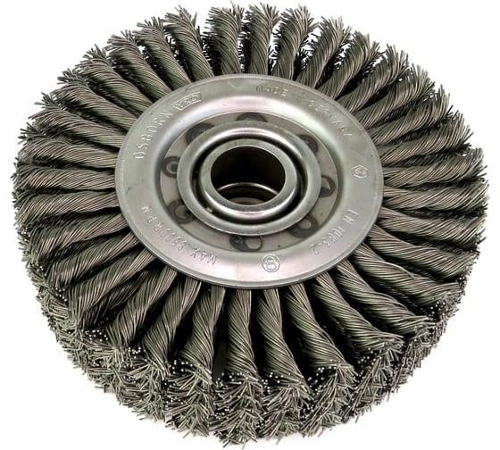 Изображение товара Щетка дисковая жгутовая 5-ти рядная 200x54x32 мм, ворс сталь 0.80 мм OSBORN 664.185-7902
