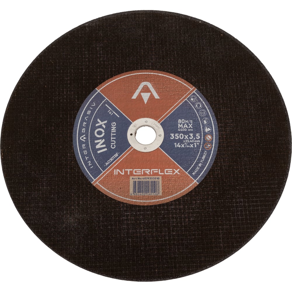 Изображение товара Отрезной круг INOX A030TBF 350x3.5 мм для нержавеющей стали
