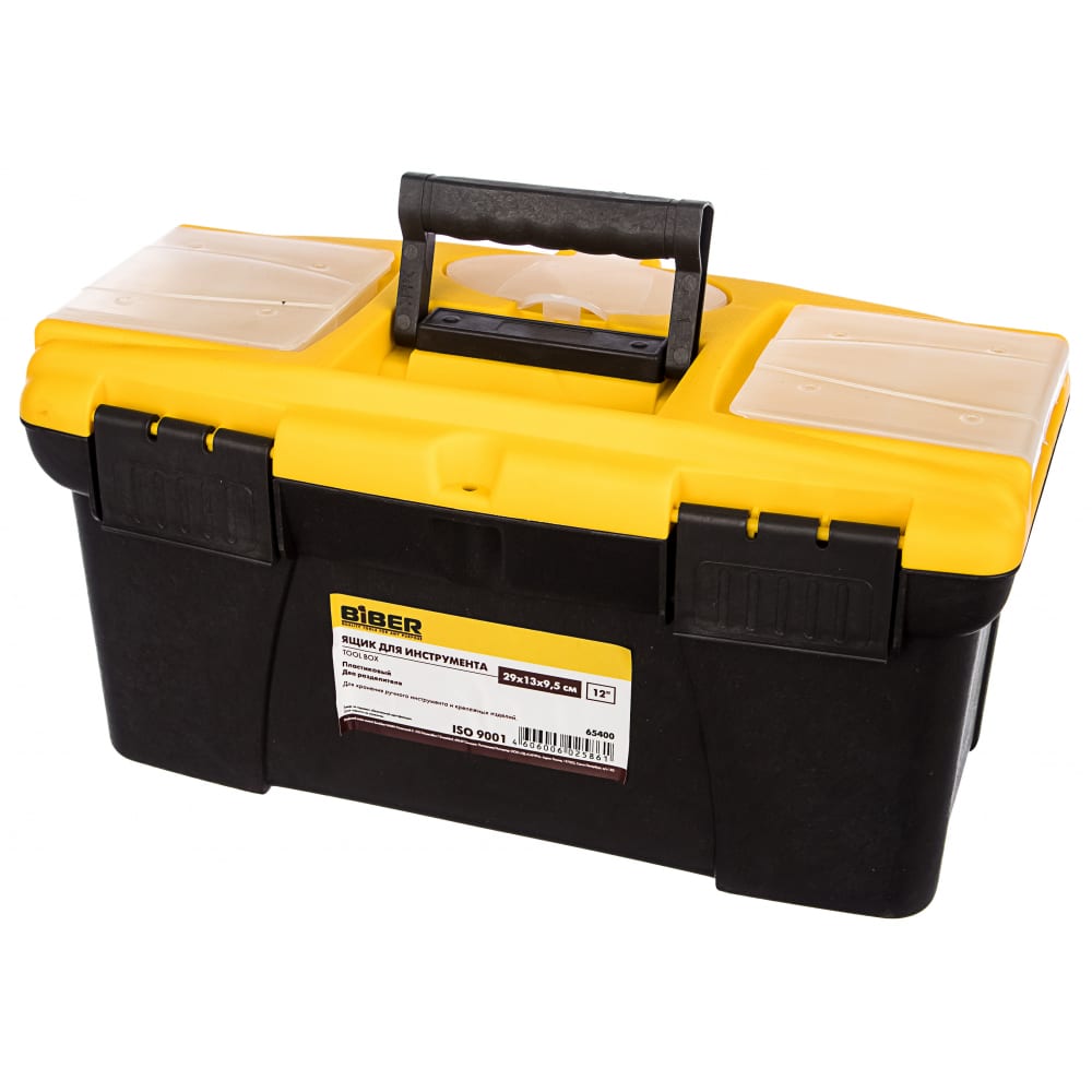 Ящик для инструментов Biber ящик для инструментов deko dktb24 36x16x18см черно желтый