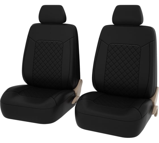Изображение товара Чехлы PSV Elegant Next 2 FRONT Черный отстрочка черная ромб экокожа 135344
