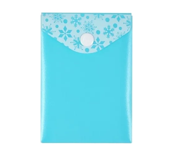 Изображение товара Папка-конверт COMIX на кнопке А7 с принтом, Голубой 10 шт в упаковке A1871 BU