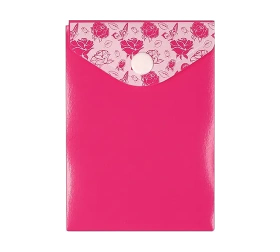 Изображение товара Папка-конверт COMIX на кнопке А7 с принтом, розовый 10 шт в упаковке A1871 RD