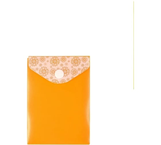 Изображение товара Папка-конверт COMIX на кнопке А7 с принтом, оранжевый 10 шт в упаковке A1871 OR