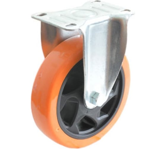 Изображение товара Промышленное полиуретановое колесо FCM 54 (125 мм, неповоротное, площадка, втулка скольжения) TOR 1027247