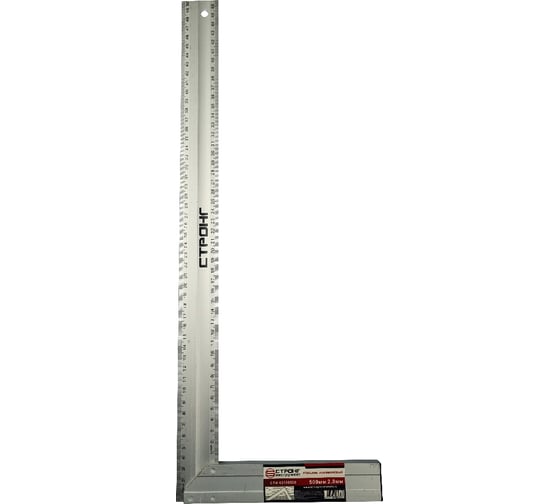 Изображение товара Угольник Strong алюминиевый, 500x2.8 мм СТИ-63100500