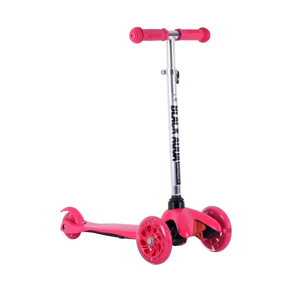 Изображение товара Самокат Black Aqua MG002A светящиеся колёса малиновый городский для детей от 4 лет