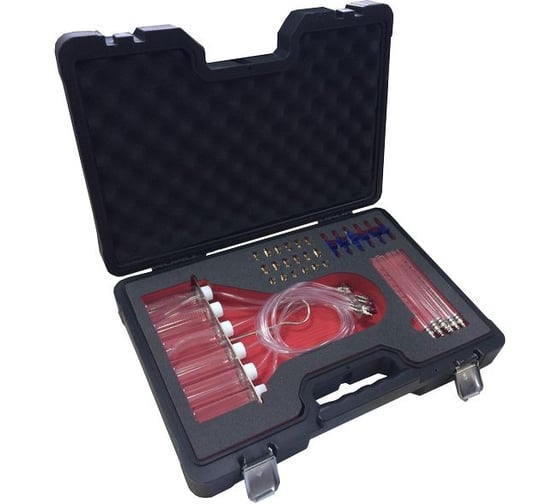 Изображение товара Тестер обратки дизельных форсунок системы Common Raill Forsage с комплектом адаптеров, в кейсе "Premium" F-902G8D(F-04A3024D)