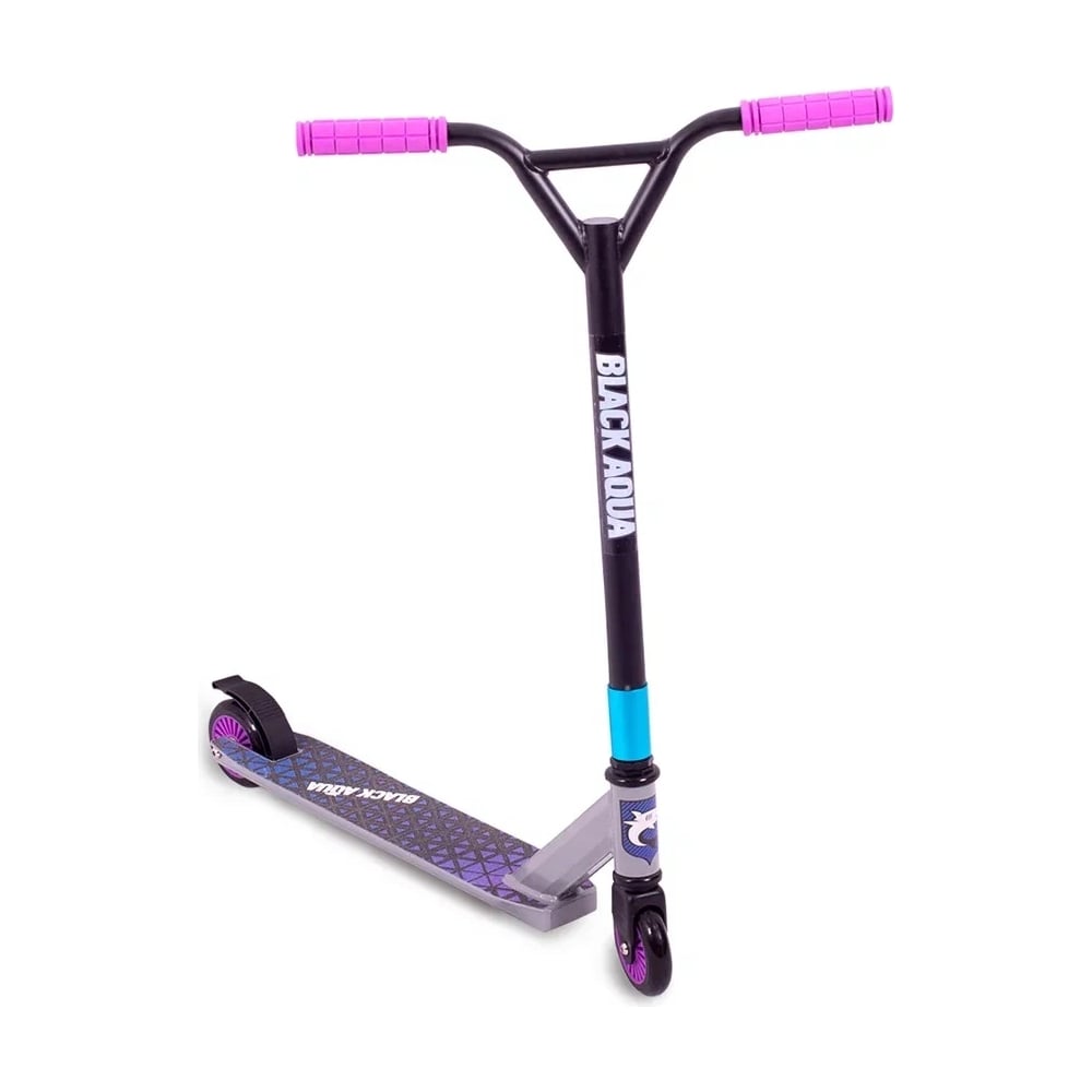 Изображение товара Самокат трюковой Black Aqua ST-3 черно-фиолетовый 3.94 дюйма