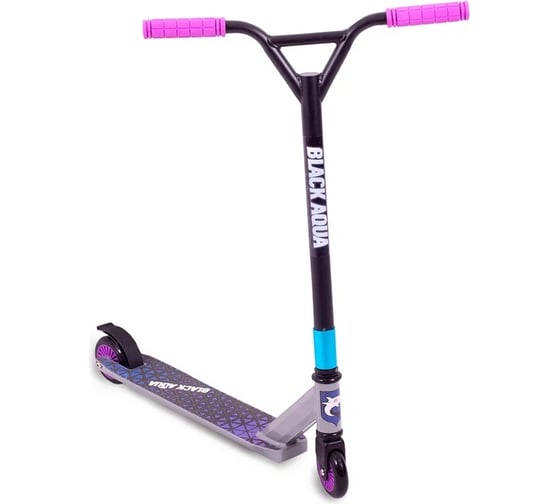 Изображение товара Самокат Black Aqua ST-3 черно-фиолетовый 2000999793158