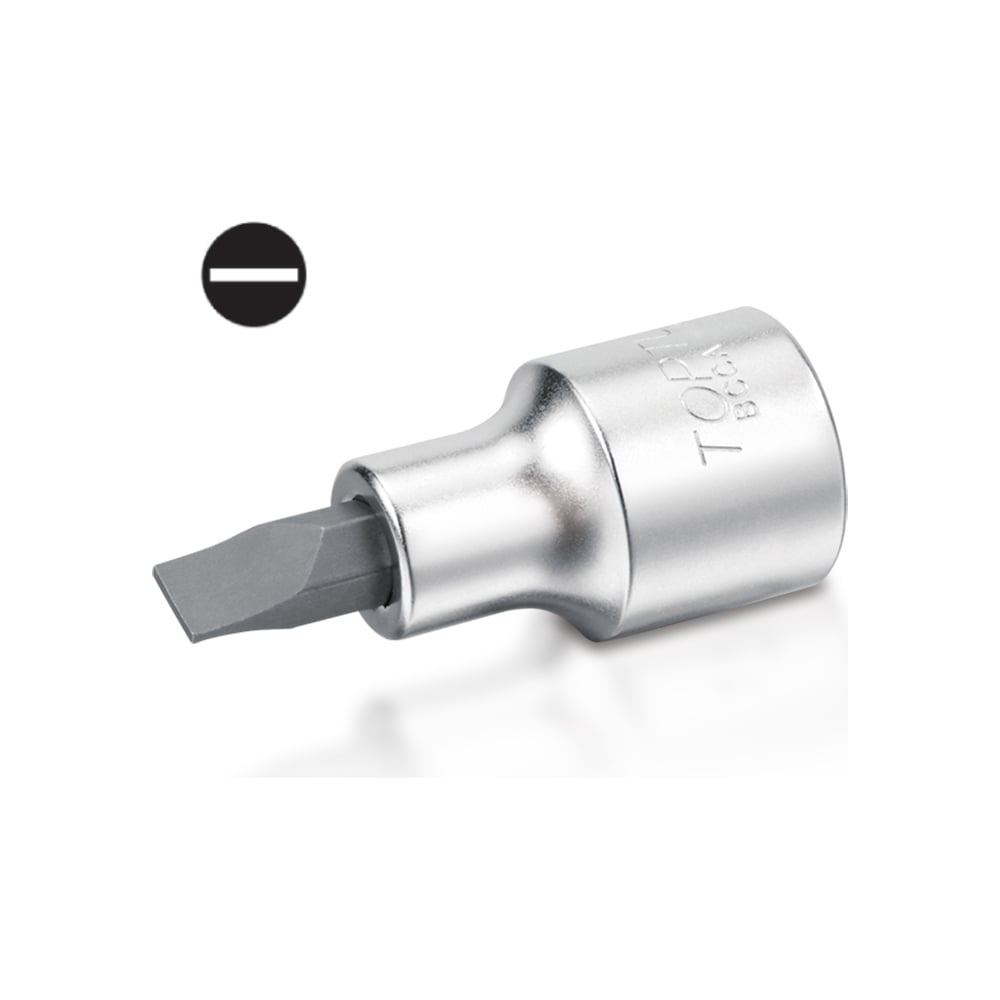 Изображение товара Торцевая головка со вставкой SL6.5 37 мм 1/4" DR TOPTUL BCCA086E