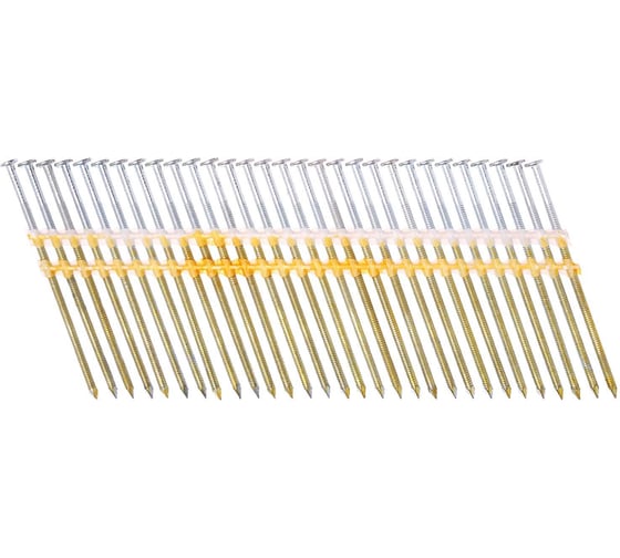 Изображение товара Реечный гвоздь MAINPACK 2,8/90 мм, кольцевая накатка, на пластике, оцинкованный МР-651704