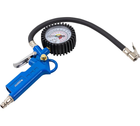 Изображение товара Пистолет для подкачки шин Forsage с аналоговым манометром, шланг, 0-16 бар, в блистере F-STG-05(26083)