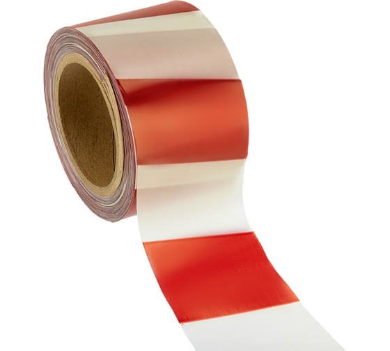 Изображение товара Оградительная лента REXANT 50 мкм - 75ммх100 п.м. белый/красный 19-3150