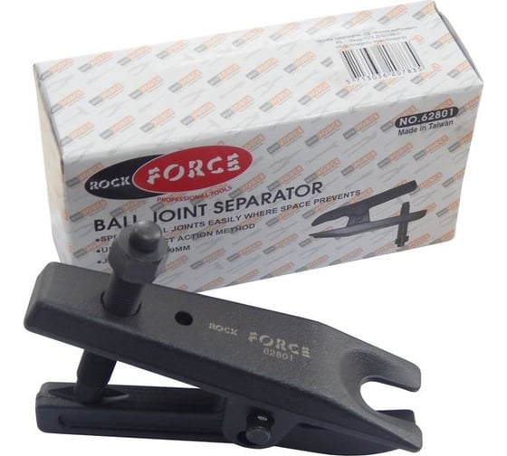Изображение товара Съемник шаровых опор и рулевых наконечников рулевых тяг Rockforce усиленный размер зева 19мм RF-62801