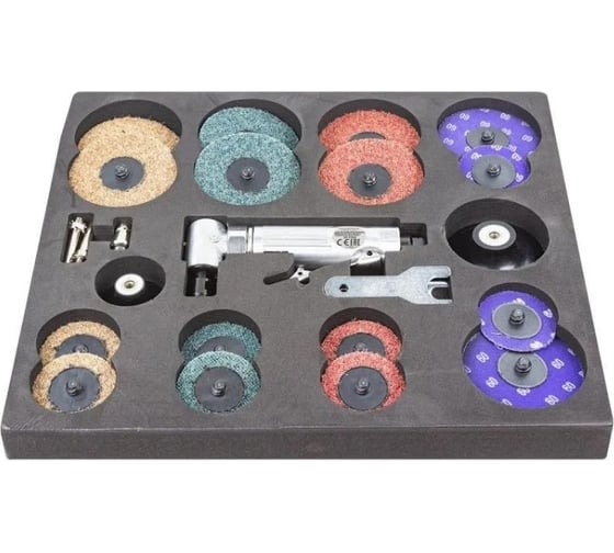 Изображение товара Пневмозачистная машинка Rockforce с комплектом аксессуаров RF-ST-7733MK